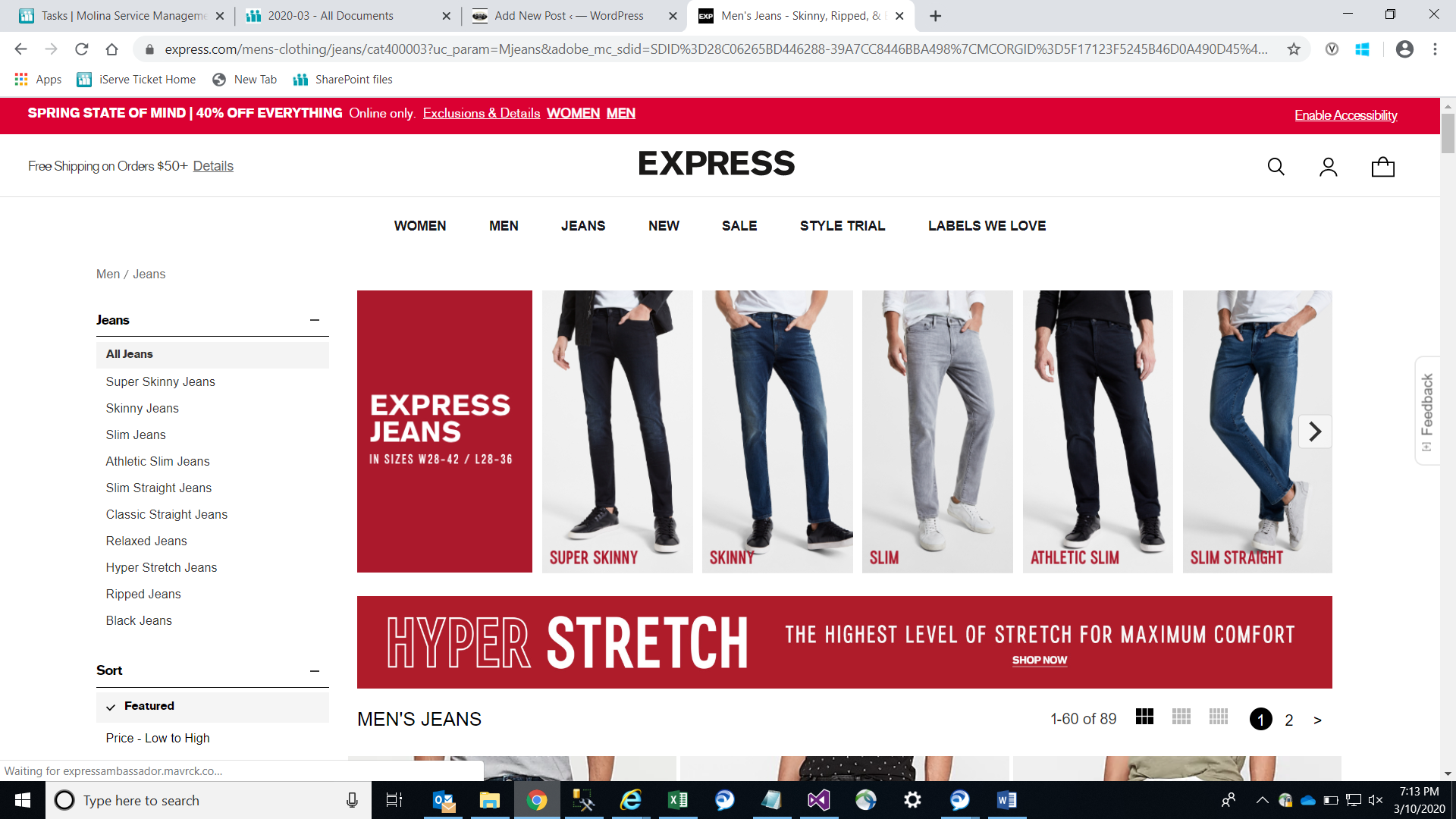 Express Men 2020 Denim Collection Campaign – David's Manor